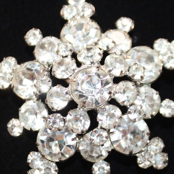 Mid Century Juliana Celestial Rhinestone Star Oversized  Brooch - Picture 6 of 7